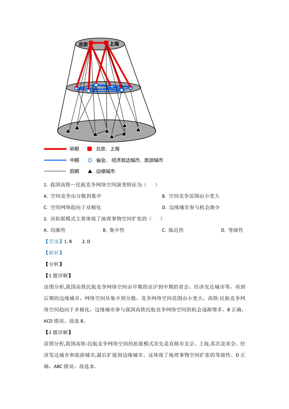 2021年高考真题—— 地理（广东卷） (解析版）.doc_第2页