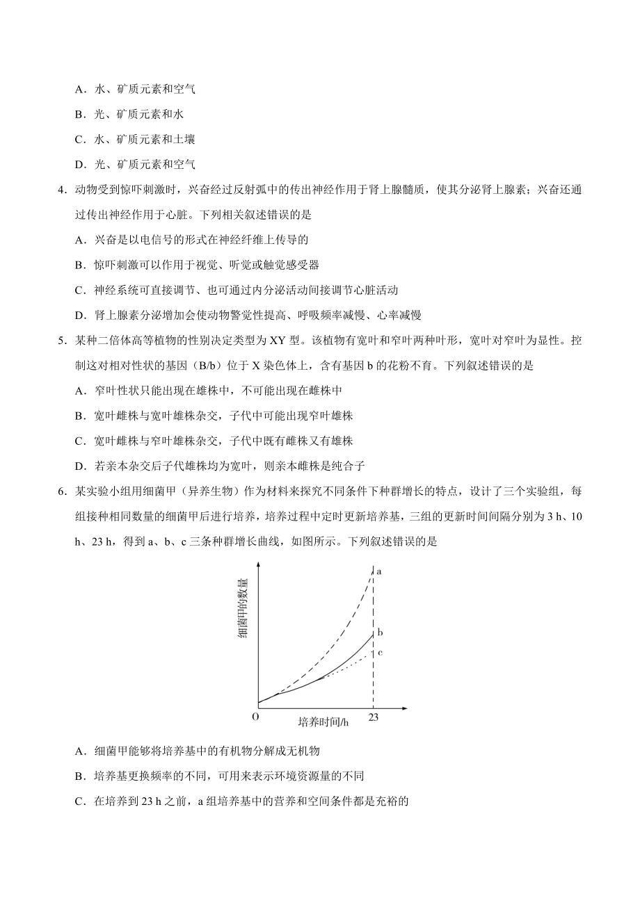 （精校版）2019年全国卷Ⅰ理综高考试题文档版（含答案）.doc_第2页