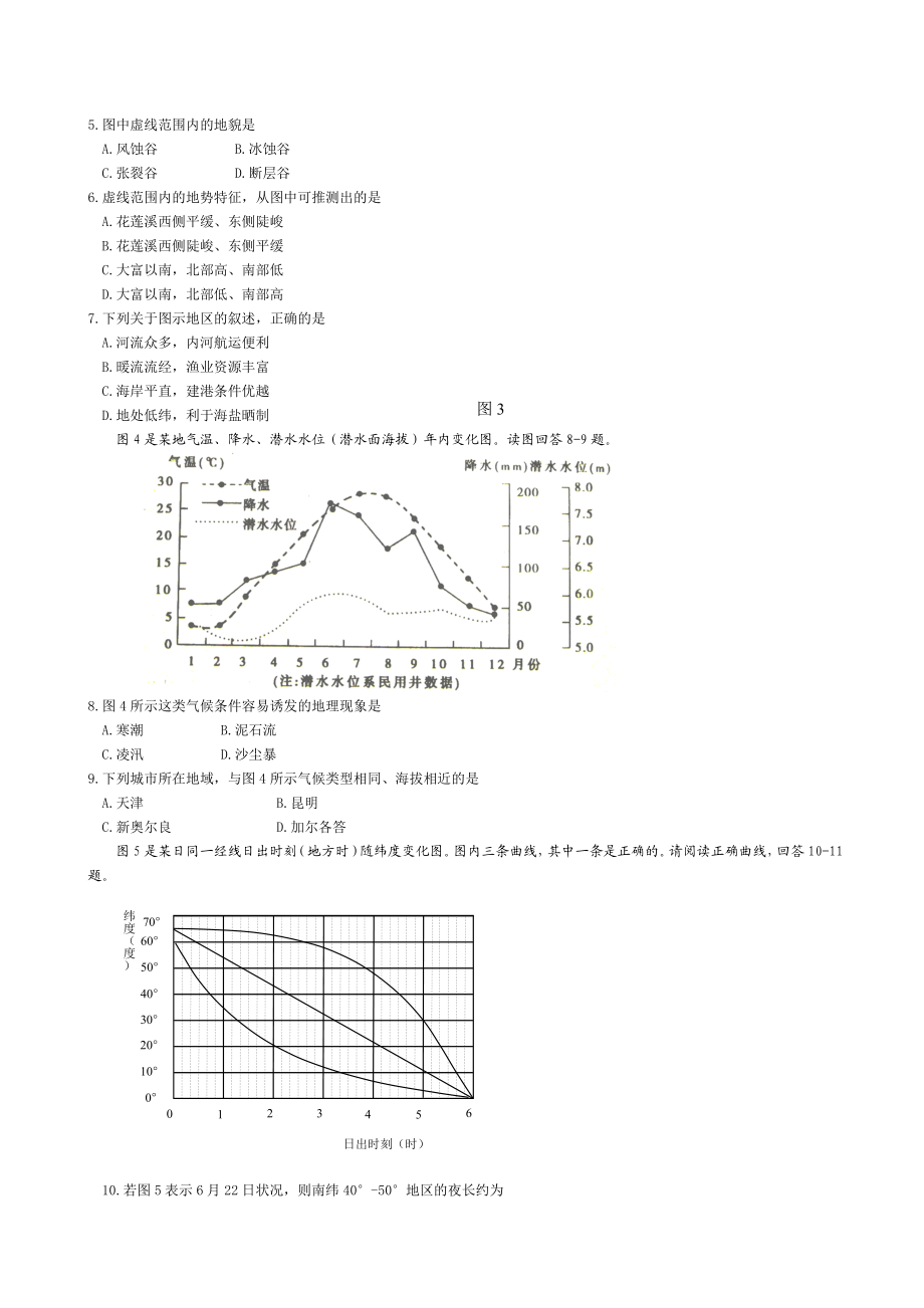 2010年全国高考四川文综地理试题及答案.doc_第2页