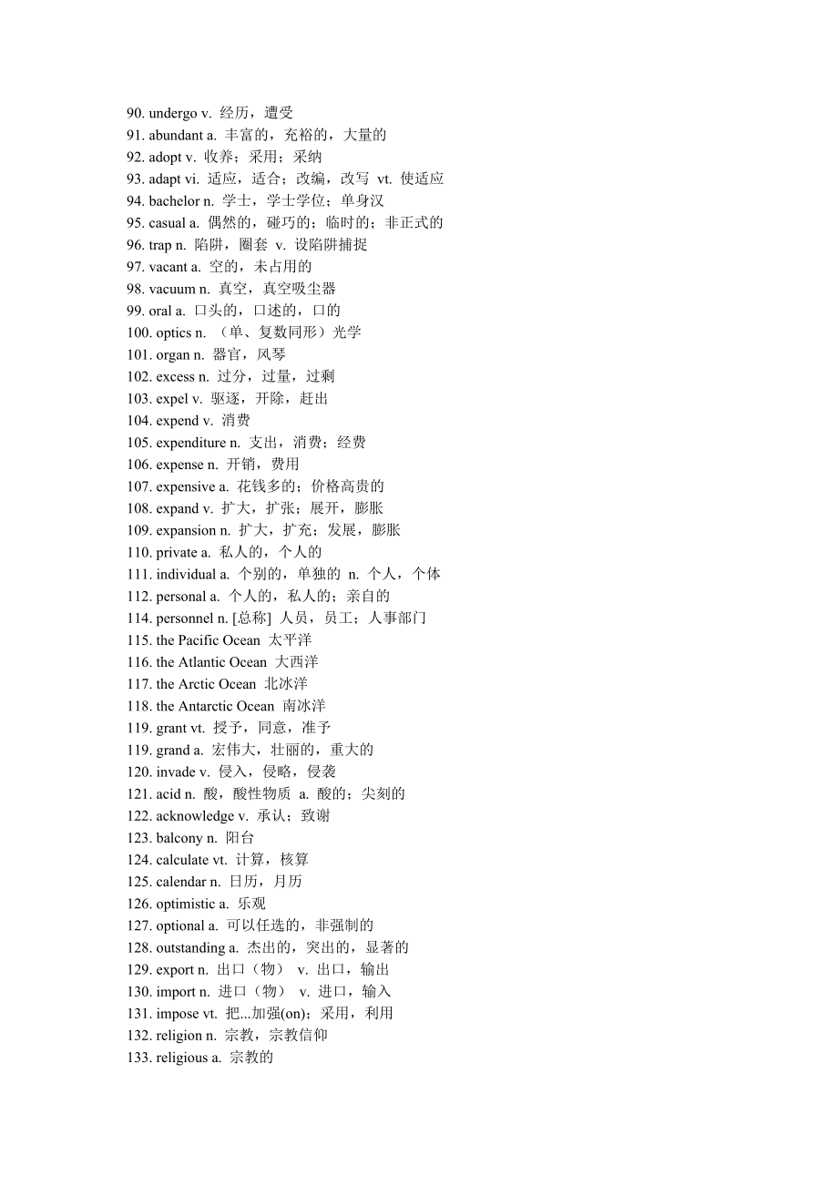 新四级冲刺需牢记的700核心词.doc_第3页