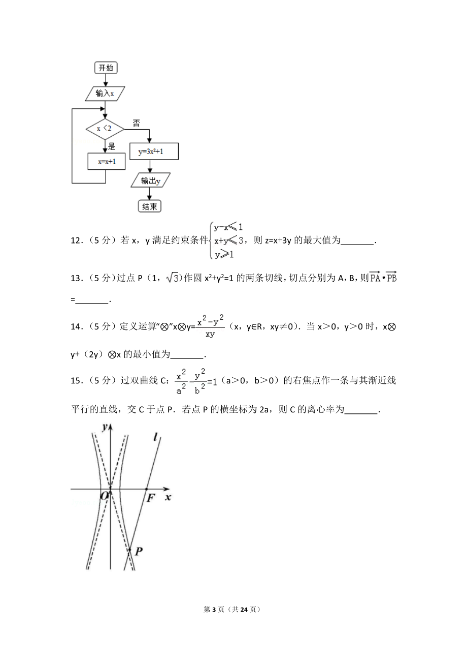 2015年山东省高考数学试卷（文科）.doc_第3页