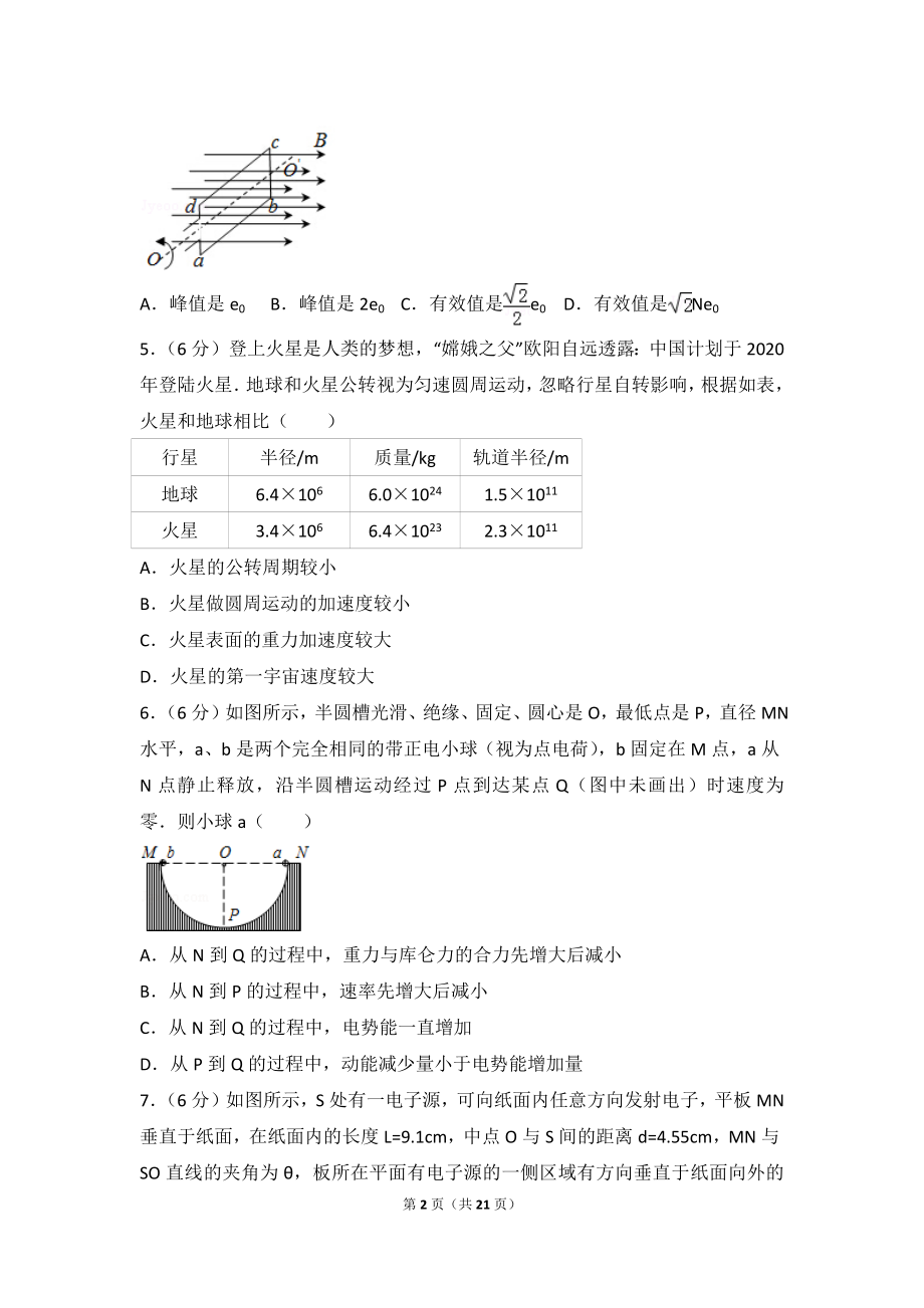 2015年四川省高考物理试卷.doc_第2页