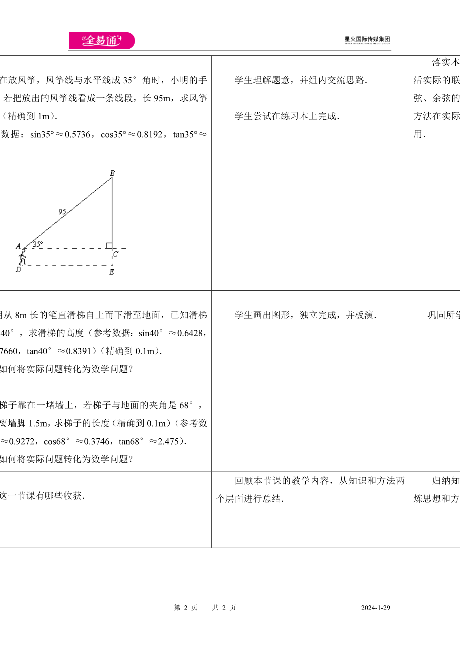 7.2正弦、余弦（第2课时）.doc_第2页