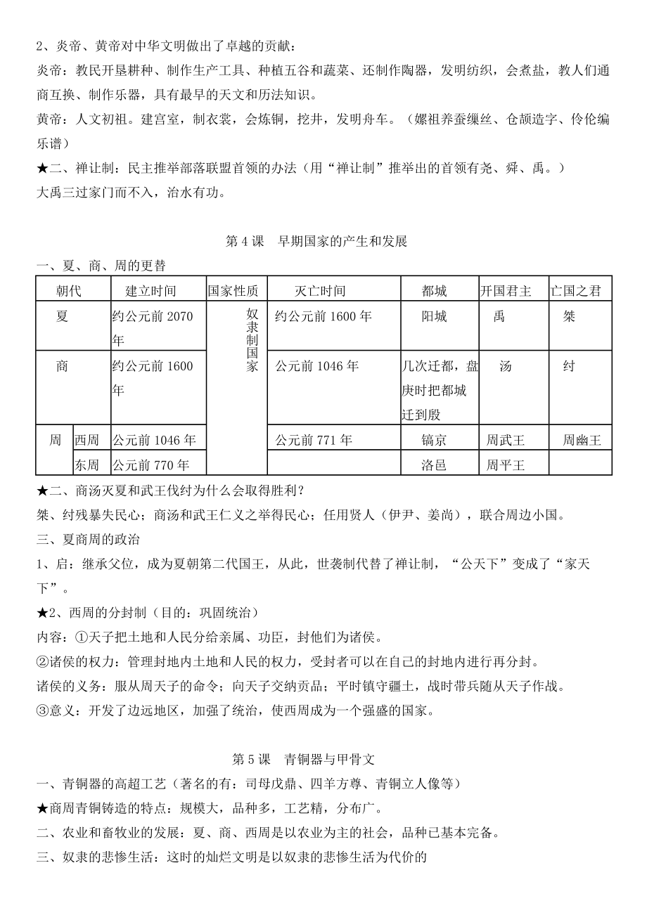 人教版七年级历史上册复习知识点.doc_第2页