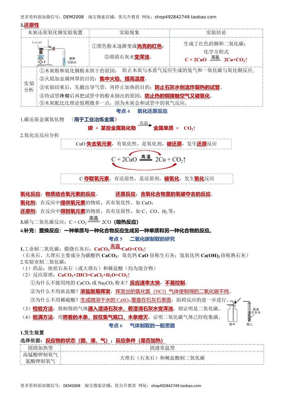 第六单元碳和碳的氧化物-九年级化学上册单元复习知识清单.docx_第2页