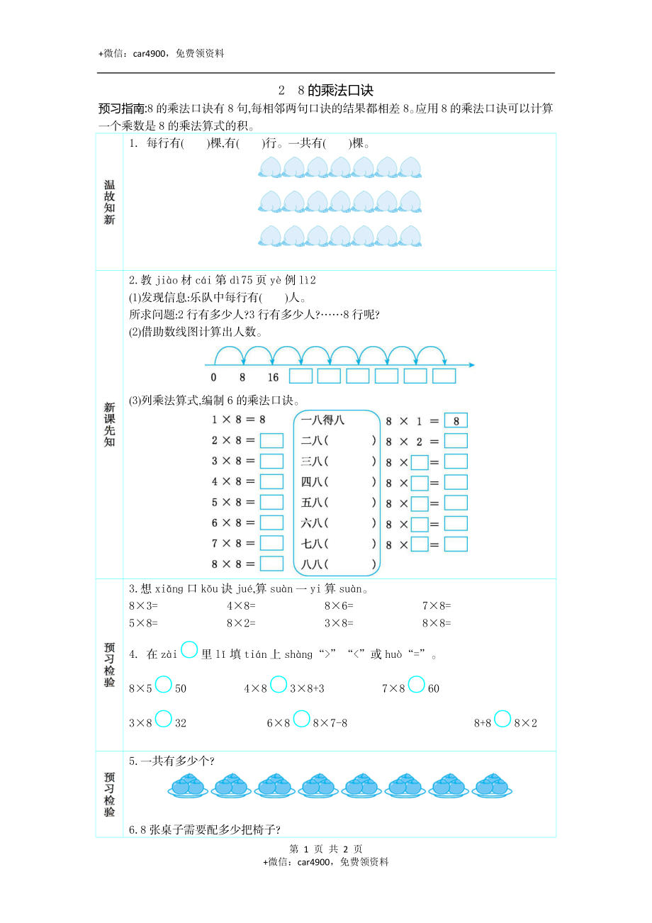 2　8的乘法口诀.docx_第1页