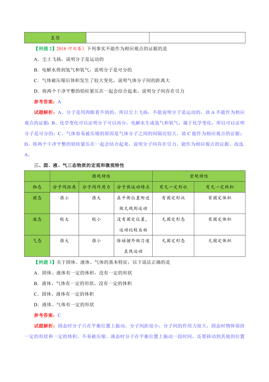 专题13.1 分子热运动--九年级物理人教版.doc_第3页