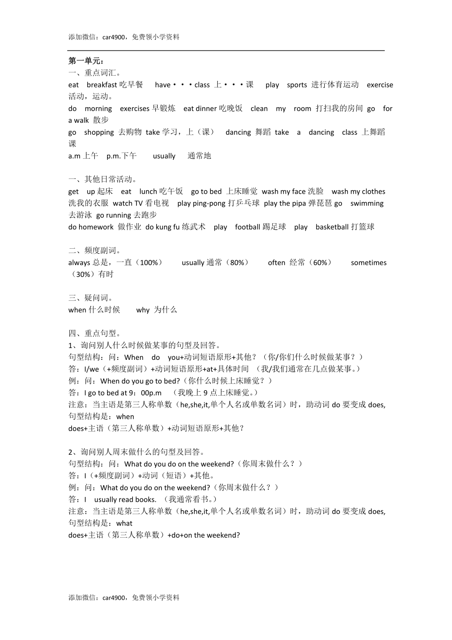 Unit 1单元知识梳理 .doc_第1页