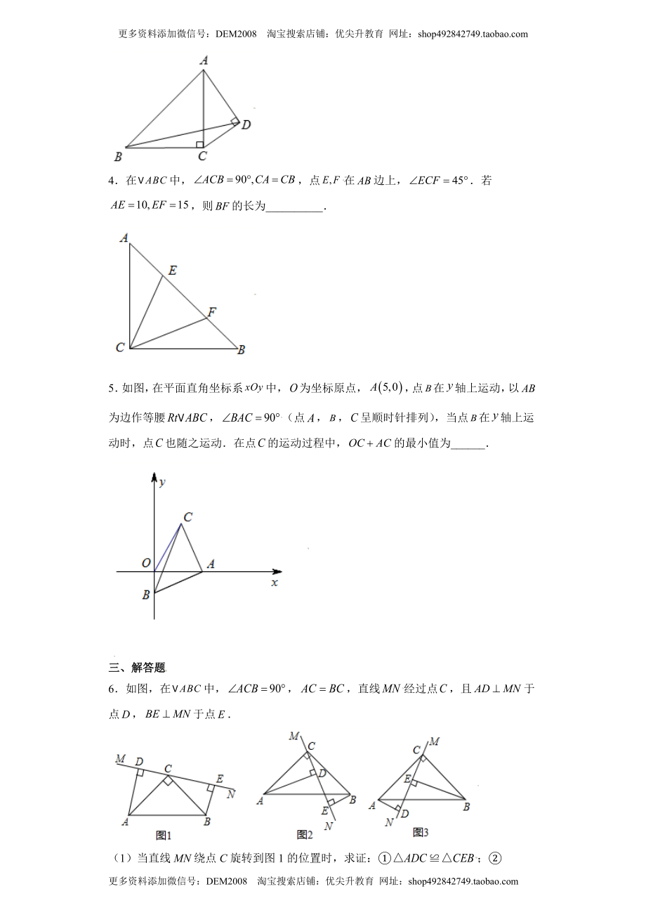 专题08推理能力课之全等辅助线综合压轴题专练（原卷版）（人教版）.docx_第2页