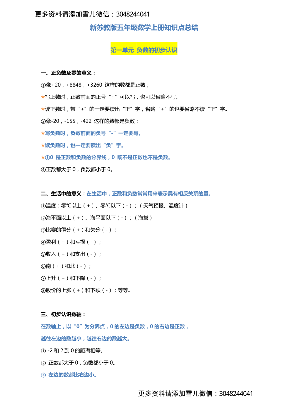 五（上）苏教版数学知识点汇总预习.docx.pdf_第1页