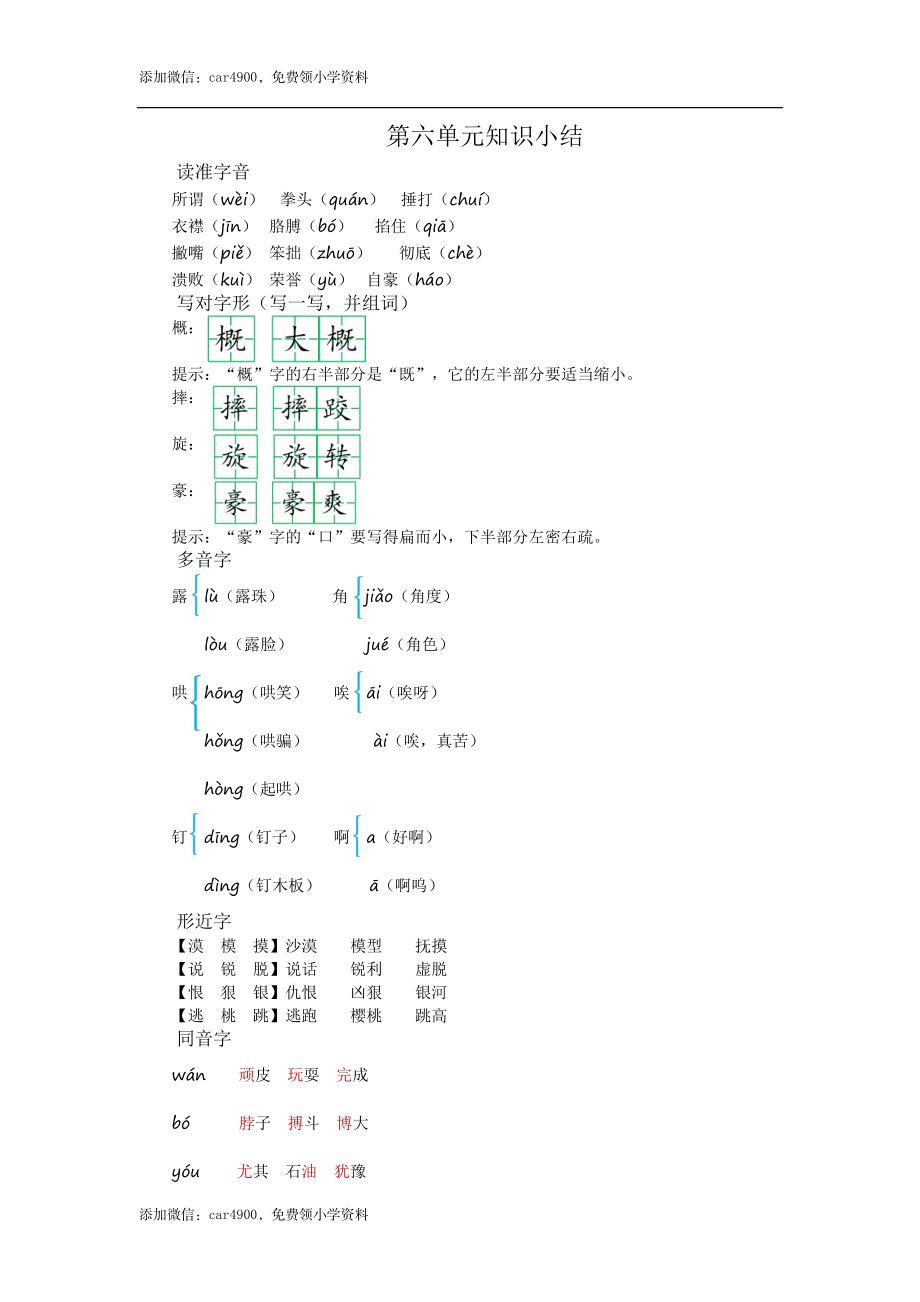 第六单元知识小结(1).docx_第1页