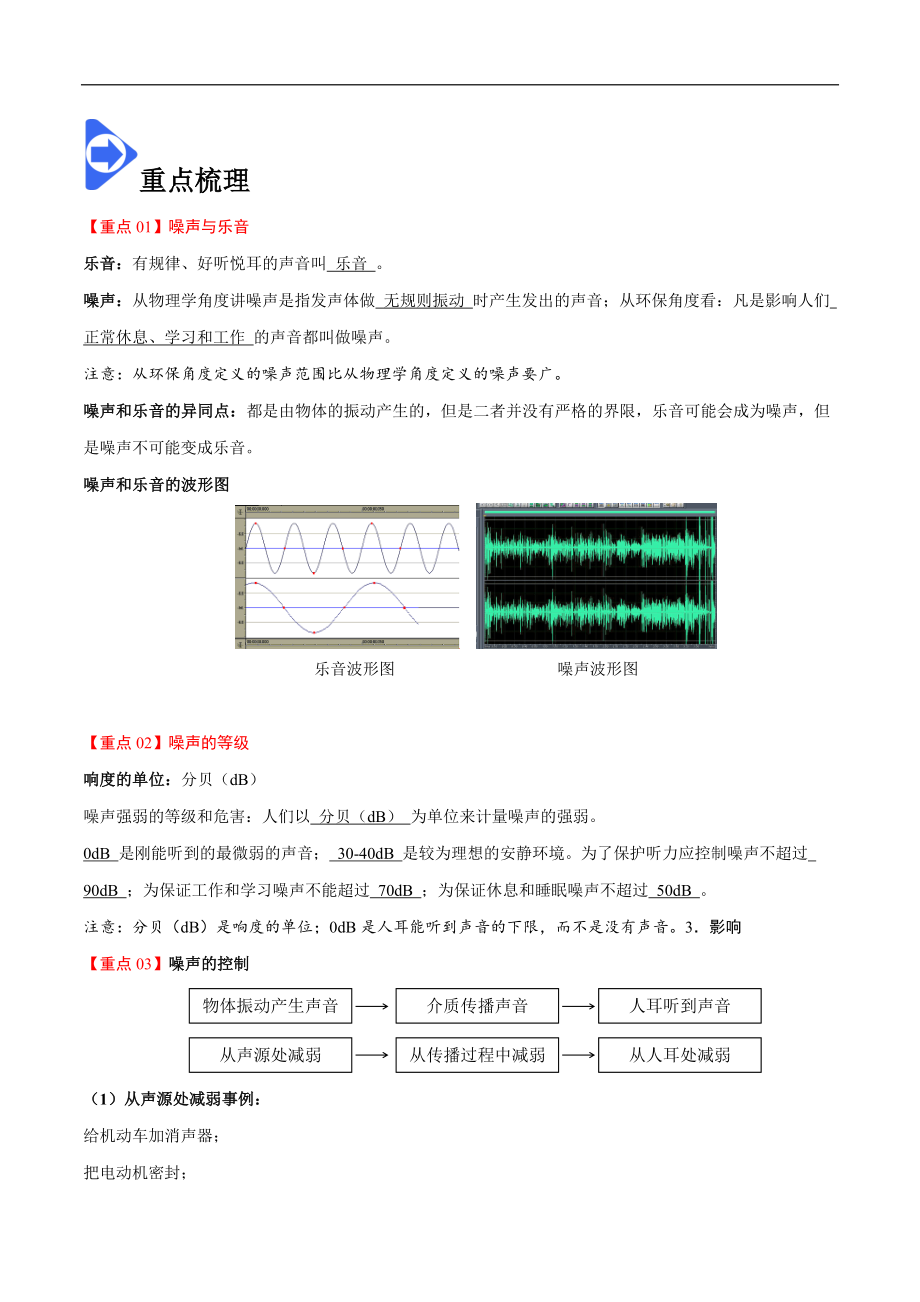 2.4 噪声的危害和控制-2020-2021学年八年级物理上册同步课堂帮帮帮（人教版）(15144520).docx_第2页