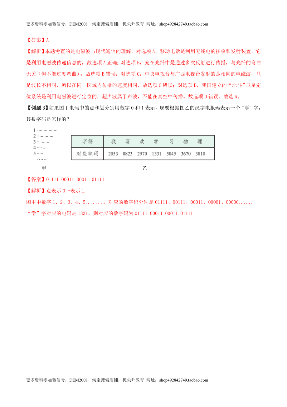 21.5 《信息的传递》单元复习方案（解析版） .docx_第3页