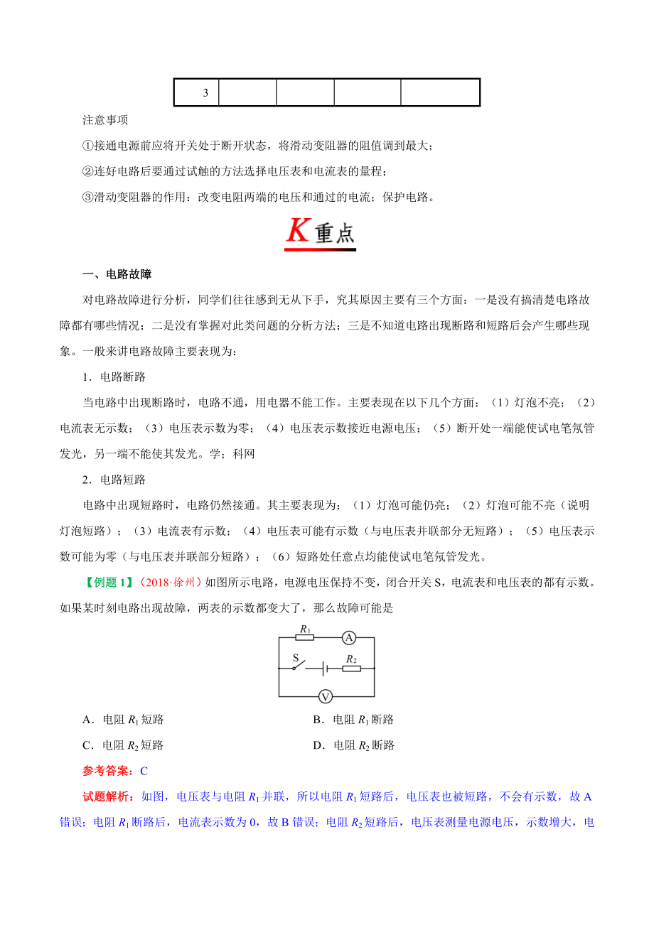 专题17.3 电阻的测量--九年级物理人教版.doc_第2页