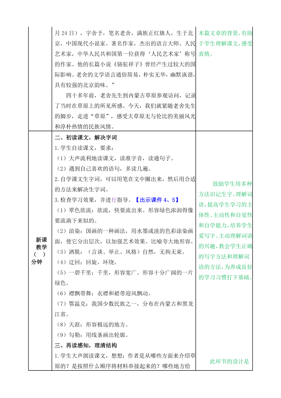 1 草原 教学教案.doc_第2页