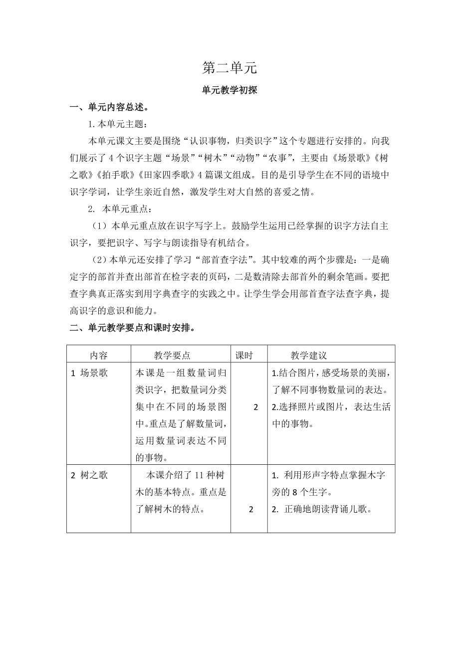 第二单元教学初探.doc_第1页