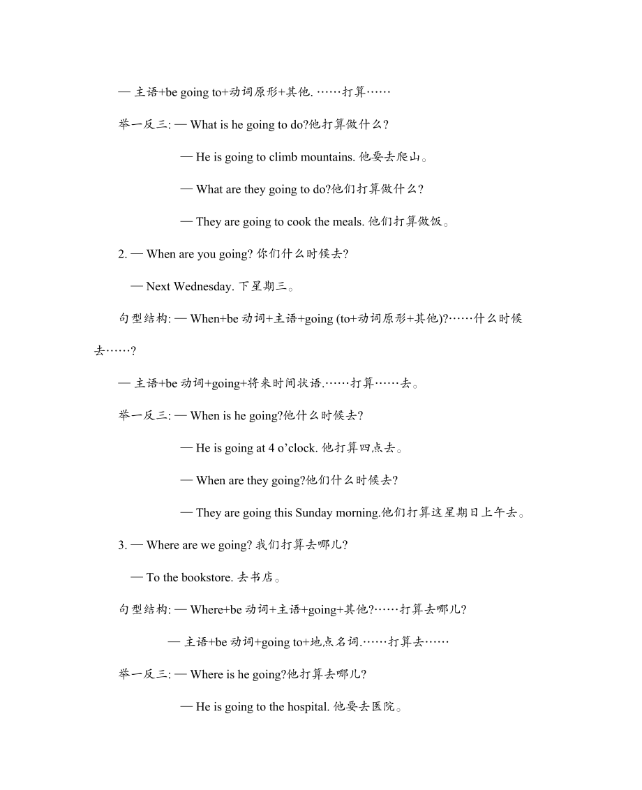 六（上）人教PEP：Unit 3 知识清单.docx_第2页