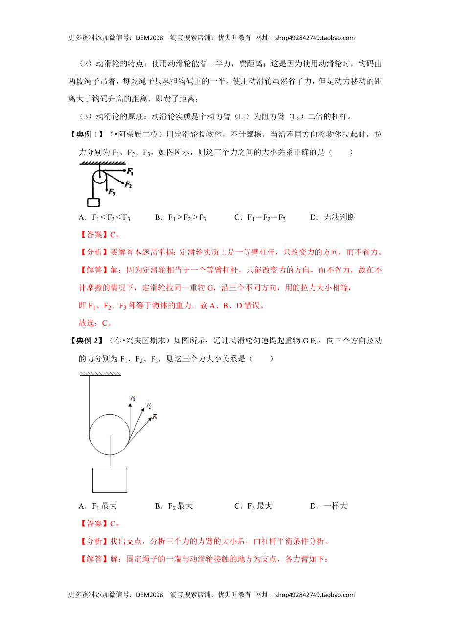 12.2 滑轮（解析版）.docx_第2页