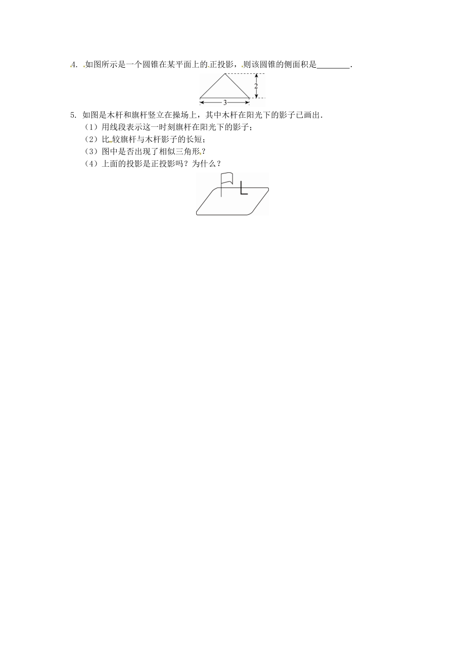 29.1 投影同步练习1 新人教版.doc_第2页