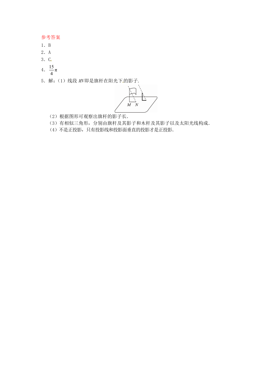 29.1 投影同步练习1 新人教版.doc_第3页