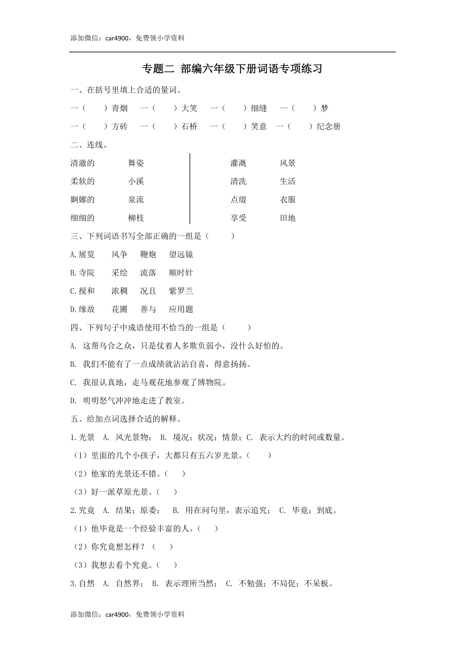 六下词语专项.docx_第1页