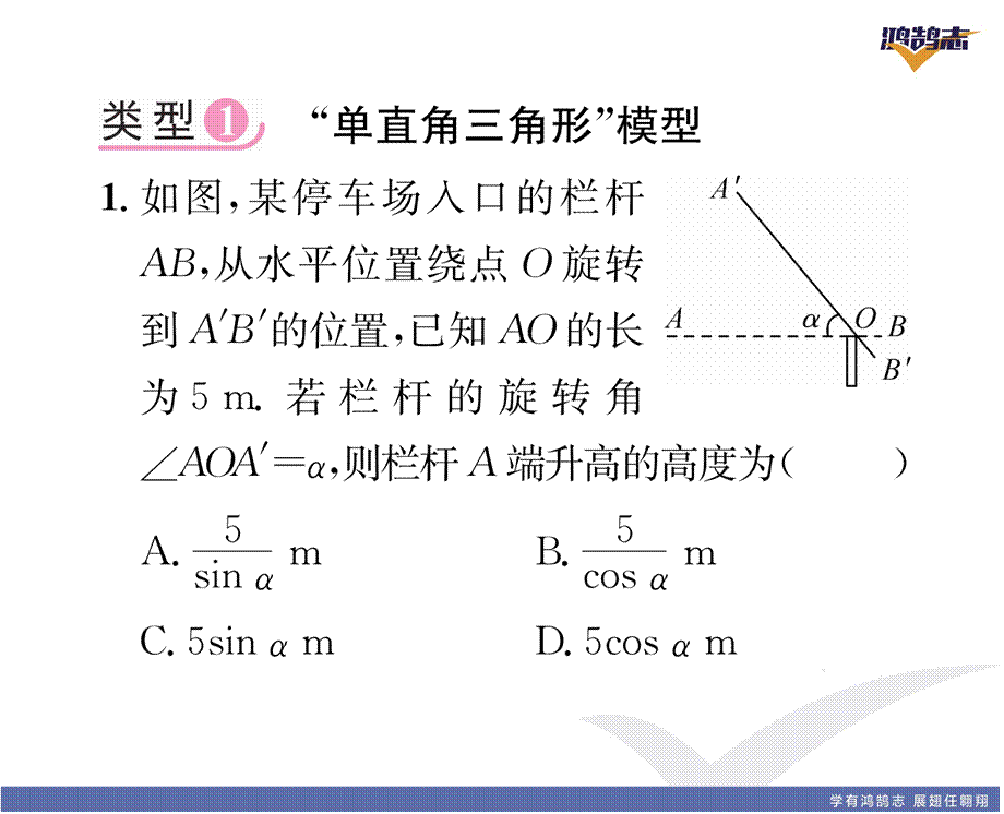 专题11 解直角三角形应用的五种基本模型.pptx_第3页