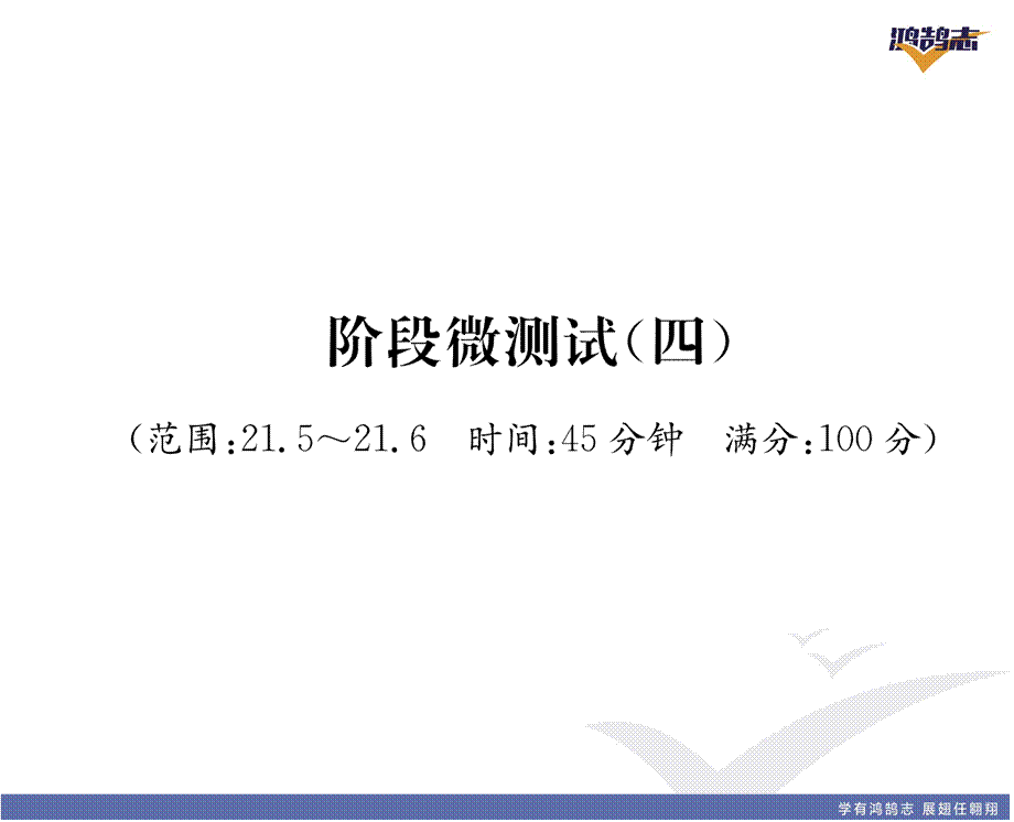 阶段微测试（4）【范围：21.5~21.6】.pptx_第2页