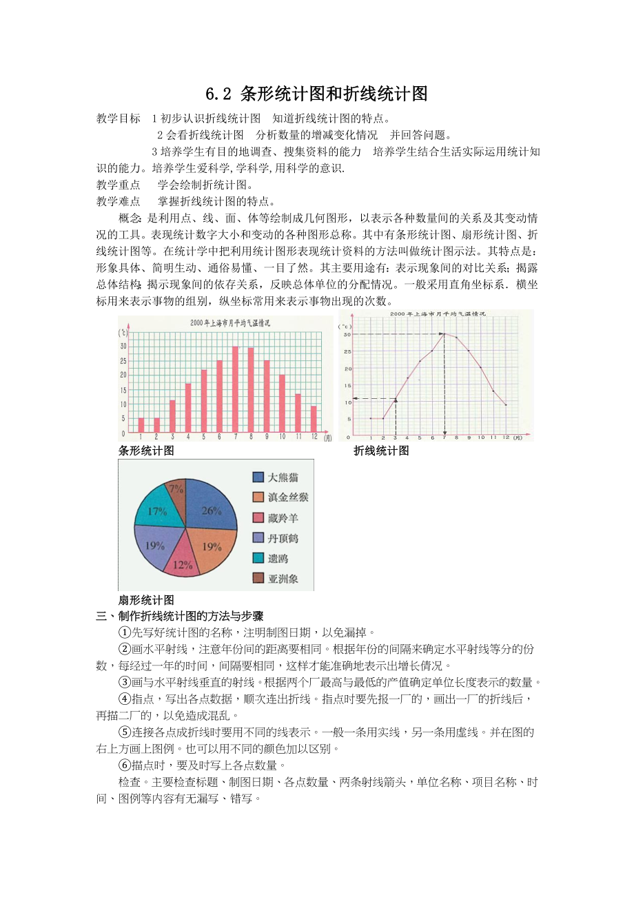 七下数学浙教版 6.2 条形统计图和折线统计图.docx_第1页