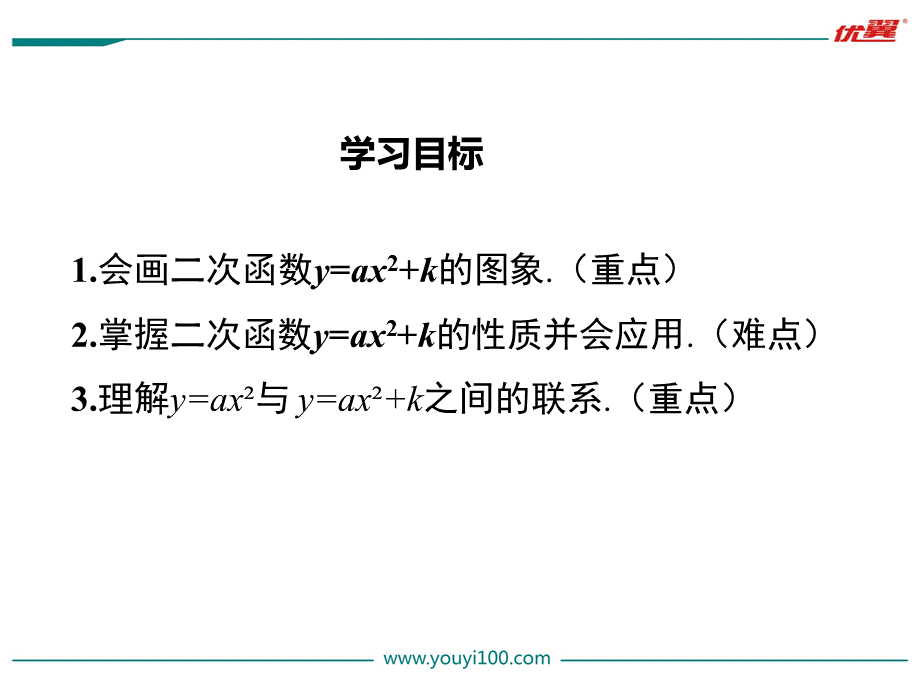 21.2.2 第1课时 二次函数y=ax2+k的图象和性质.ppt_第2页