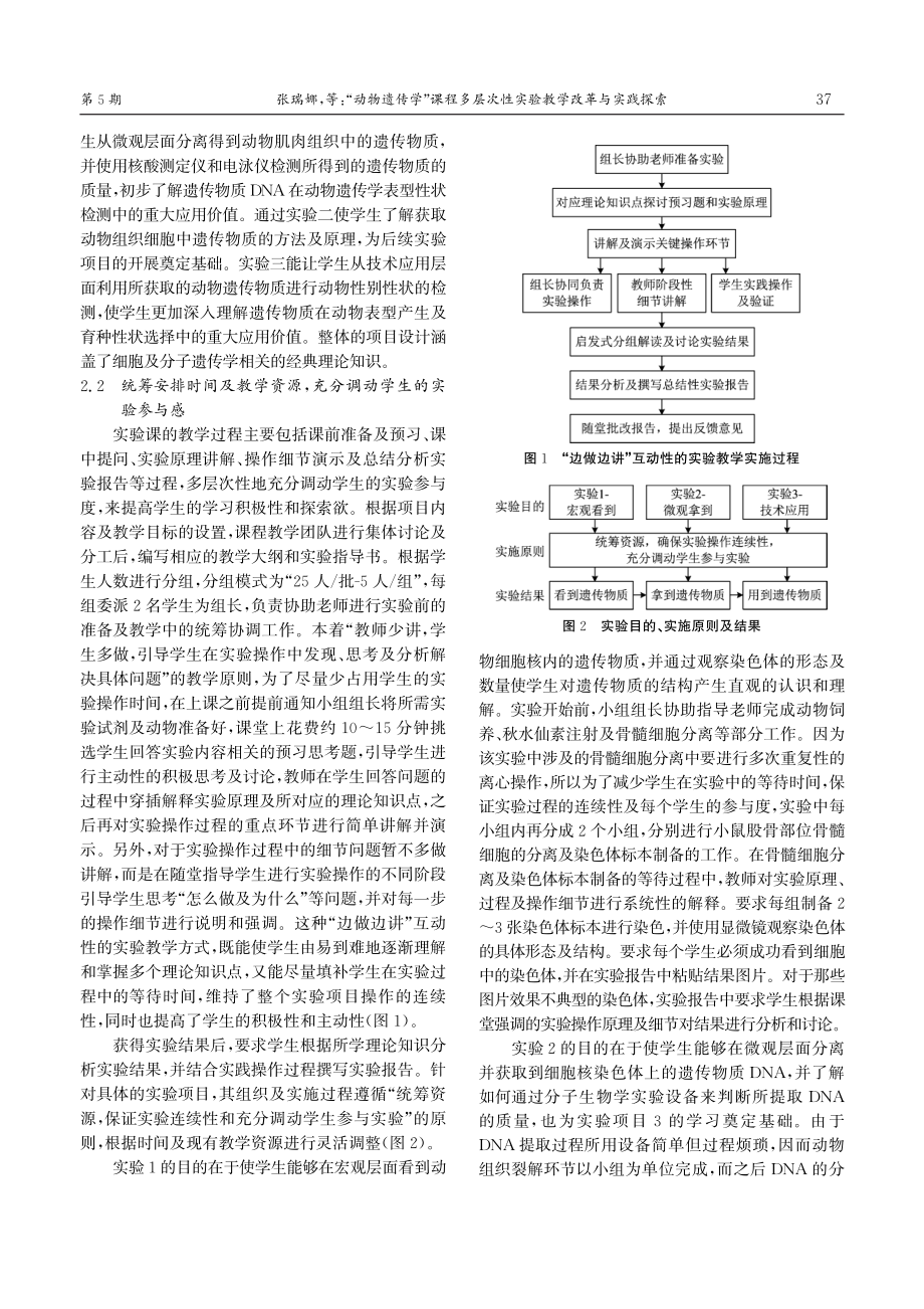 “动物遗传学”课程多层次性实验教学改革与实践探索.pdf_第3页