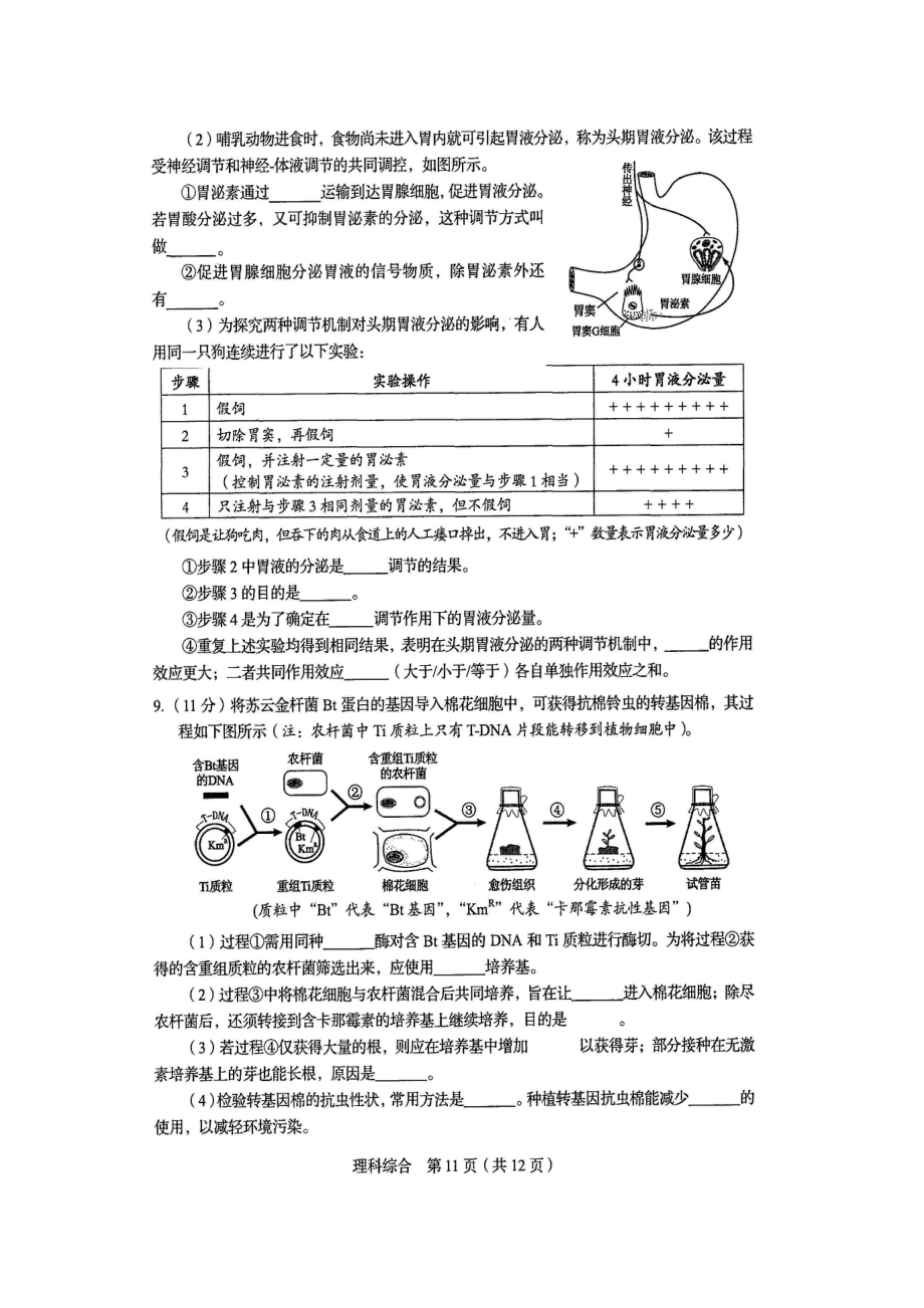 2015年高考生物真题（四川自主命题）.doc_第3页