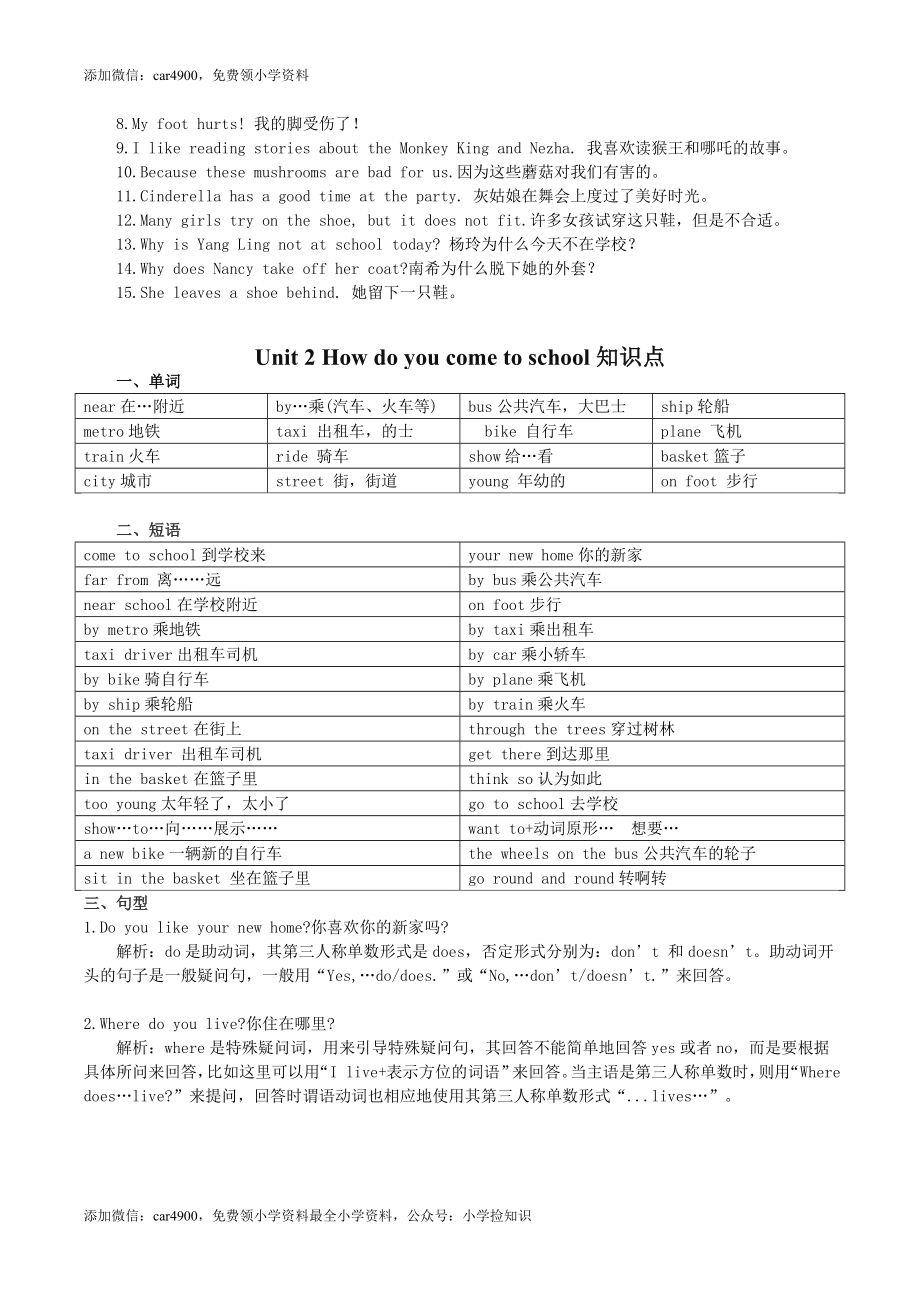 新译林小学英语5B五年级下册-全册知识点整理 13页 .doc_第2页