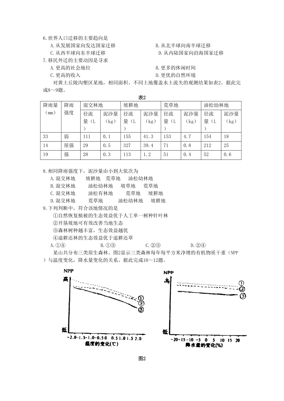 2008年高考地理真题（海南自主命题）（解析版）.doc_第2页