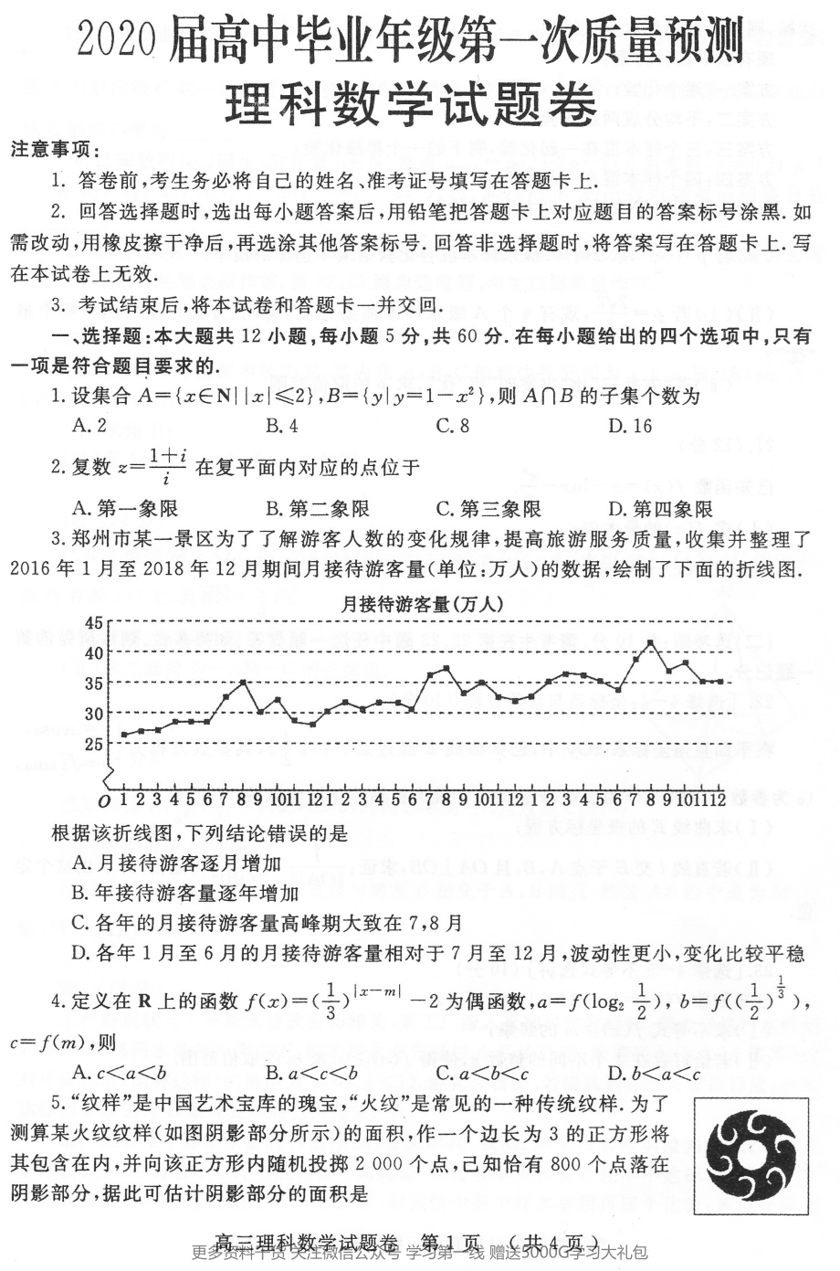 WM_2020高三一模理数试卷.pdf_第1页