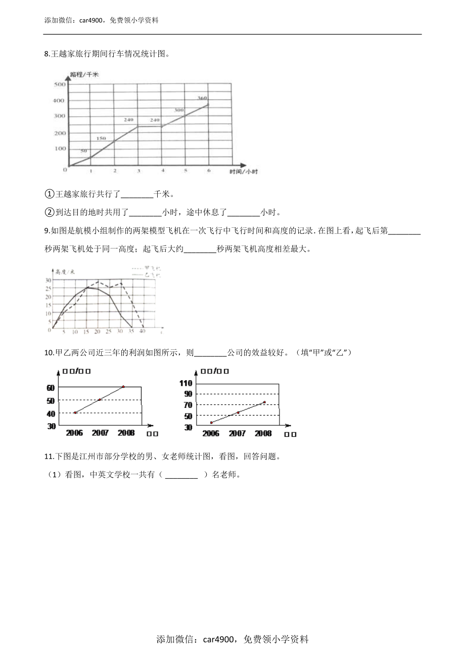 五年级上册数学单元测试-9.统计 青岛版五四制（含解析）.docx_第2页