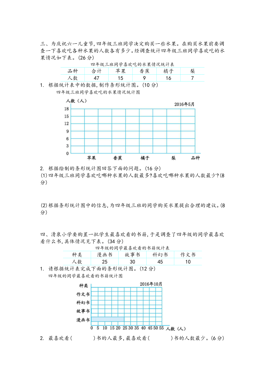 三（下）青岛版数学第十一单元检测.2（54制）.docx_第2页