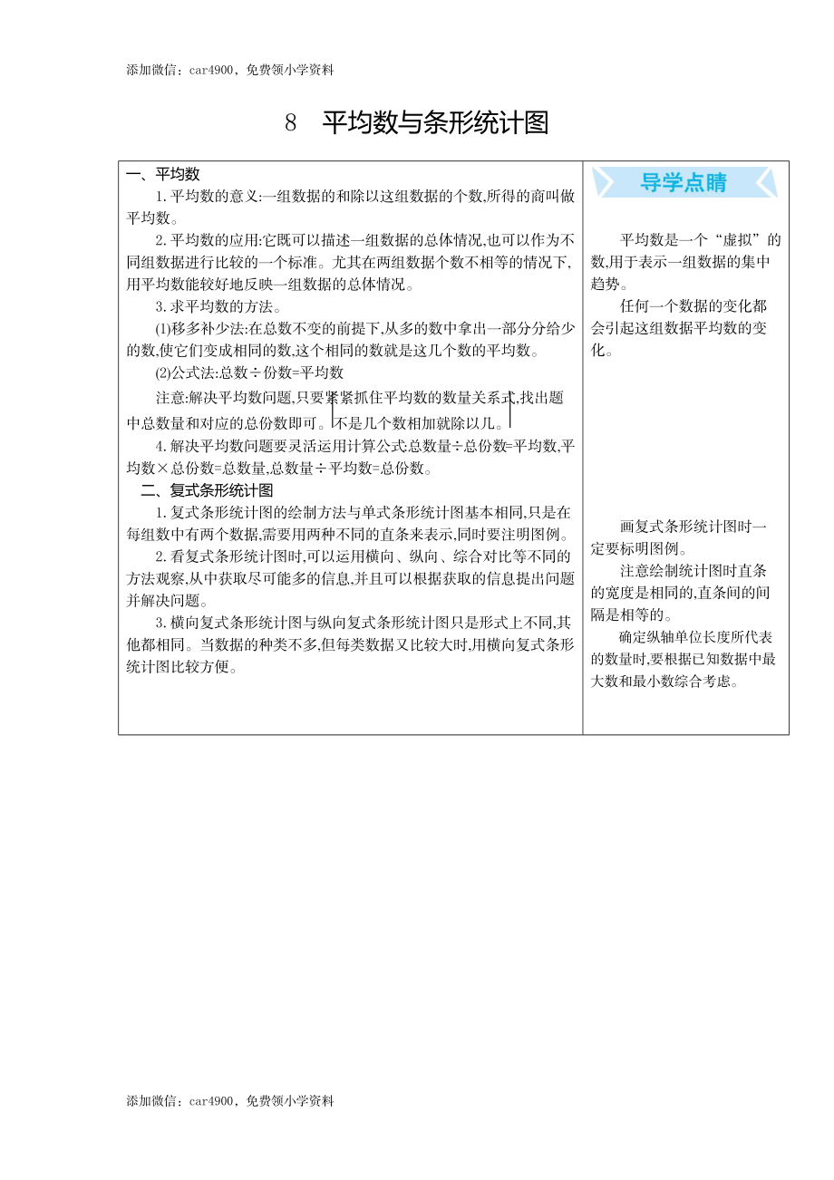 8平均数与条形统计图.docx_第1页