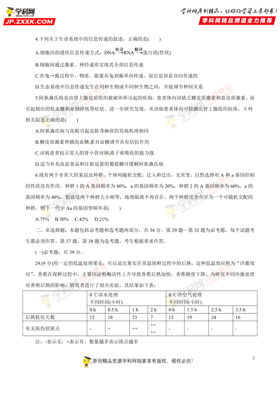 2019黄金押题生物2.docx_第2页