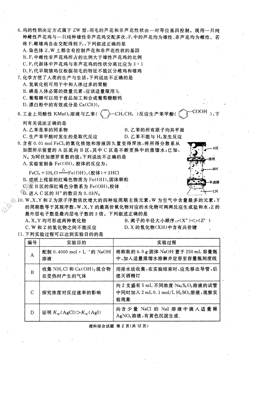 理科综合试题（图片版）.pdf_第2页