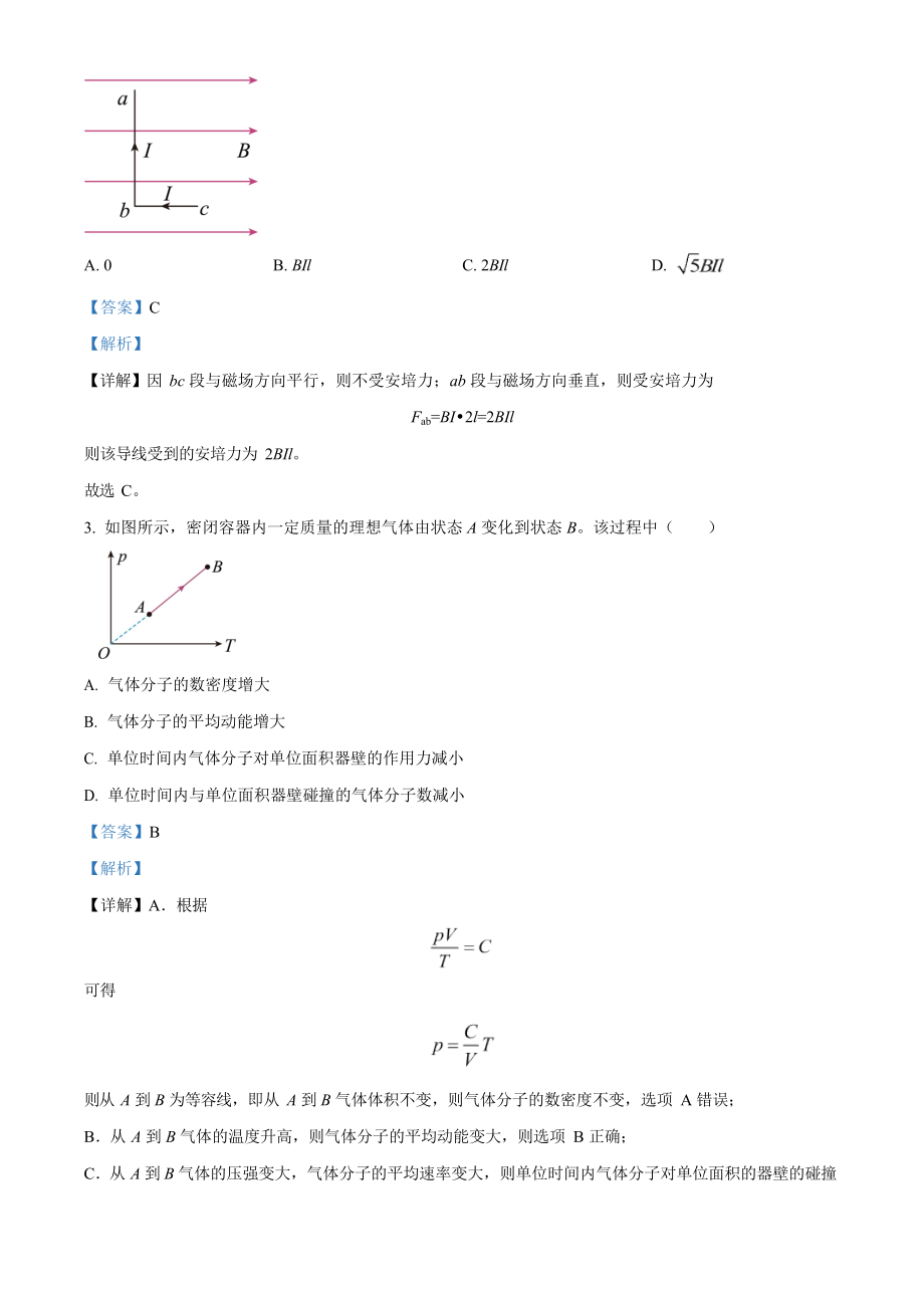 2023年高考物理真题（江苏自主命题）（解析版）.docx_第2页