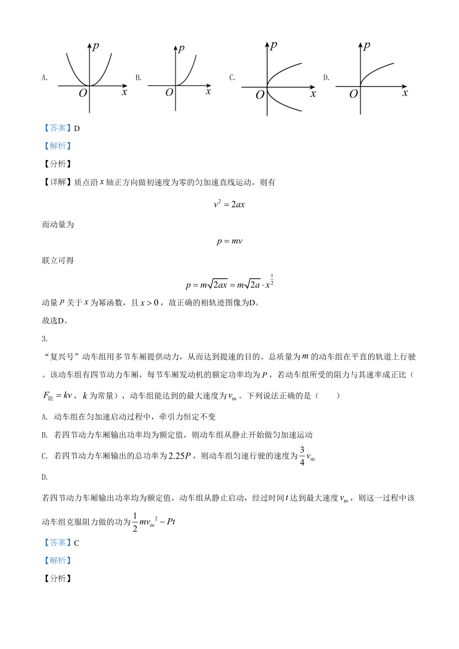 2021年高考物理真题（湖南自主命题）（解析版）.doc_第2页