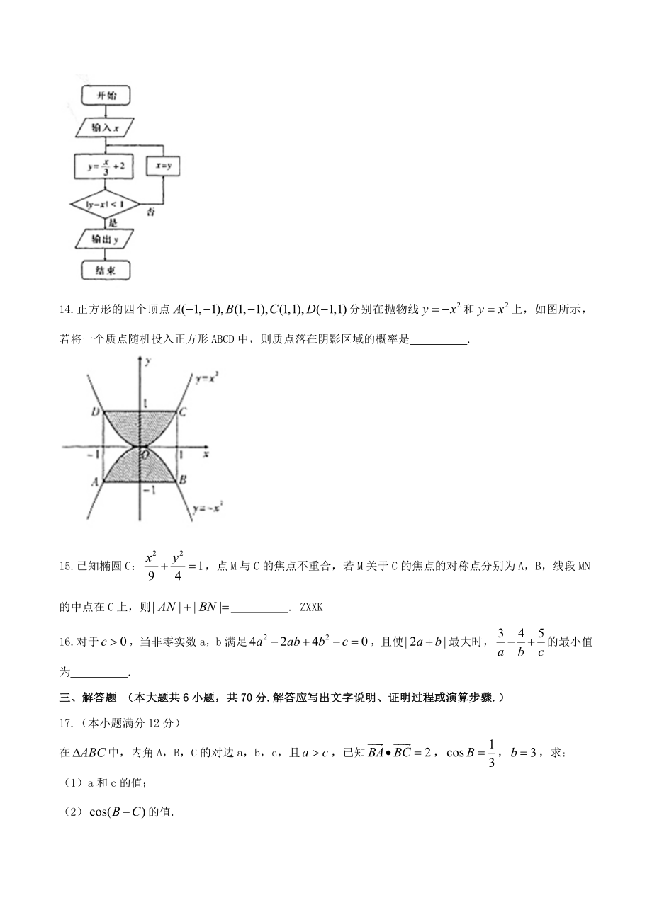 2014年辽宁高考理科数学真题及答案.doc_第3页