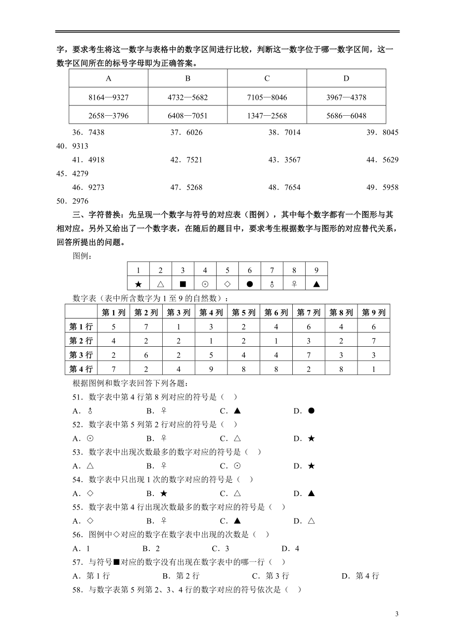 2012年江苏省公务员考试《行测》真题（B类卷）.pdf_第3页