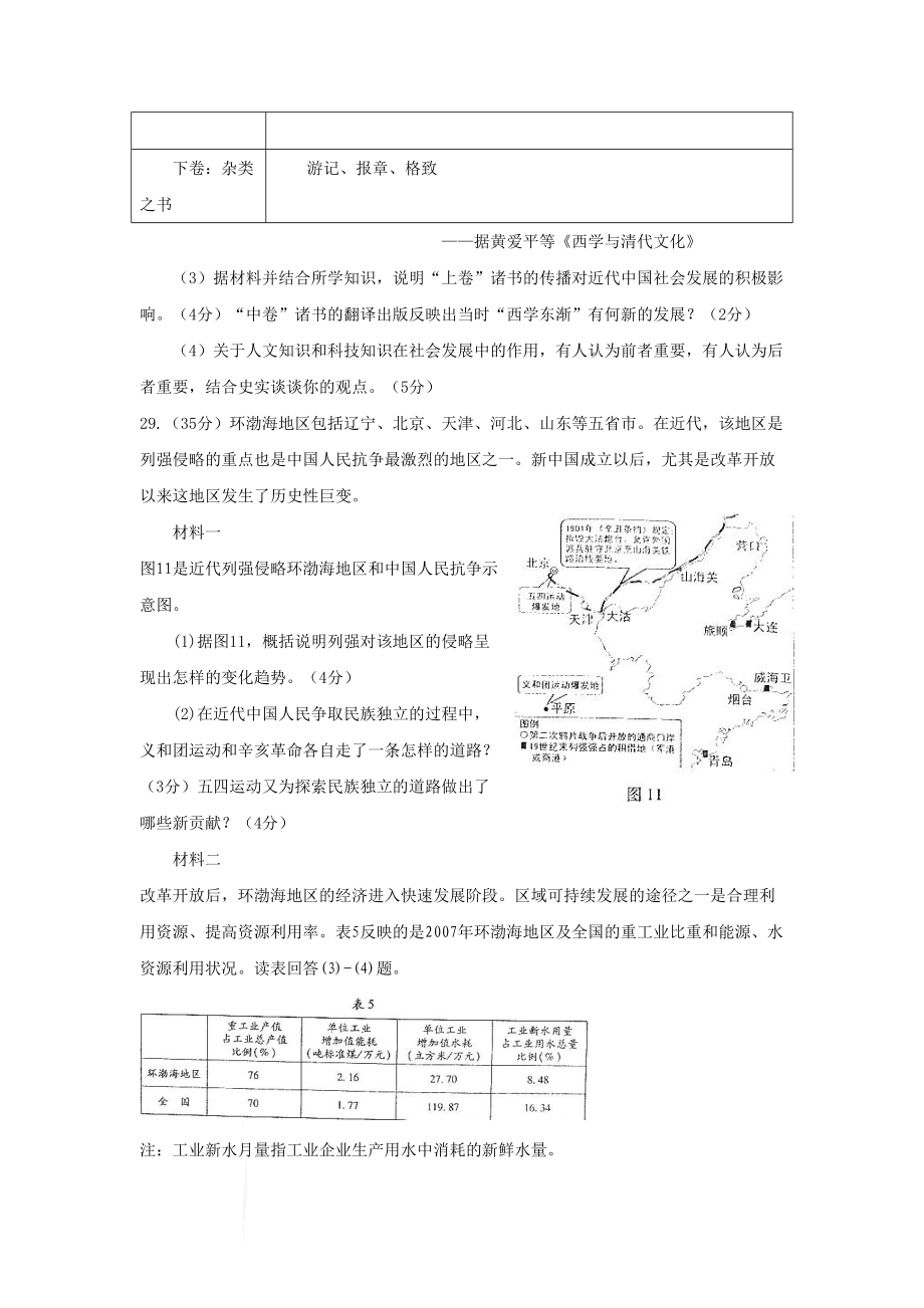 2009年高考历史真题（山东自主命题）（原卷版）.doc_第3页