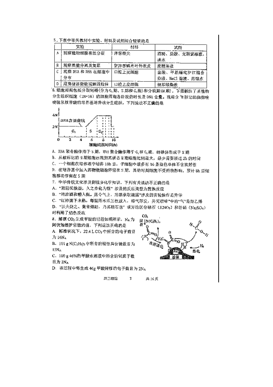 2020哈三中高三期末理综试题及答案.docx_第2页