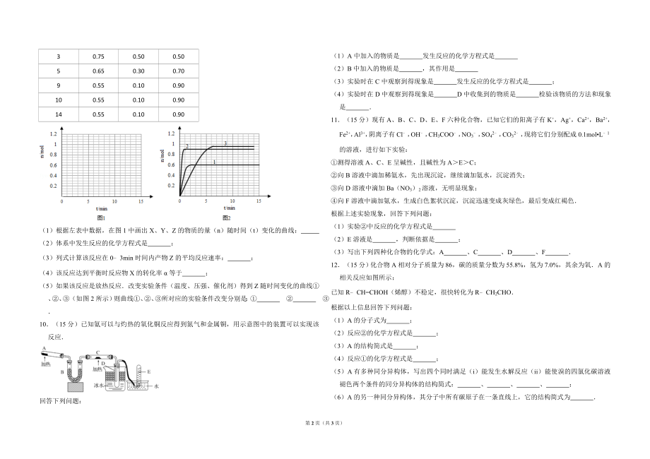 2009年全国统一高考化学试卷（全国卷ⅱ）（原卷版）.doc_第2页