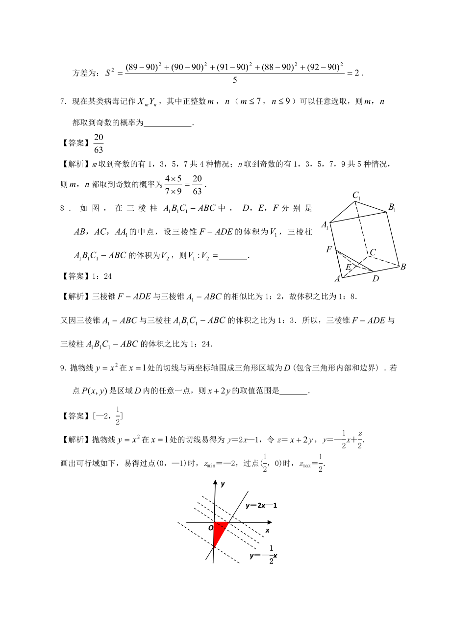 2013年高考数学真题（ 江苏自主命题）.doc_第2页