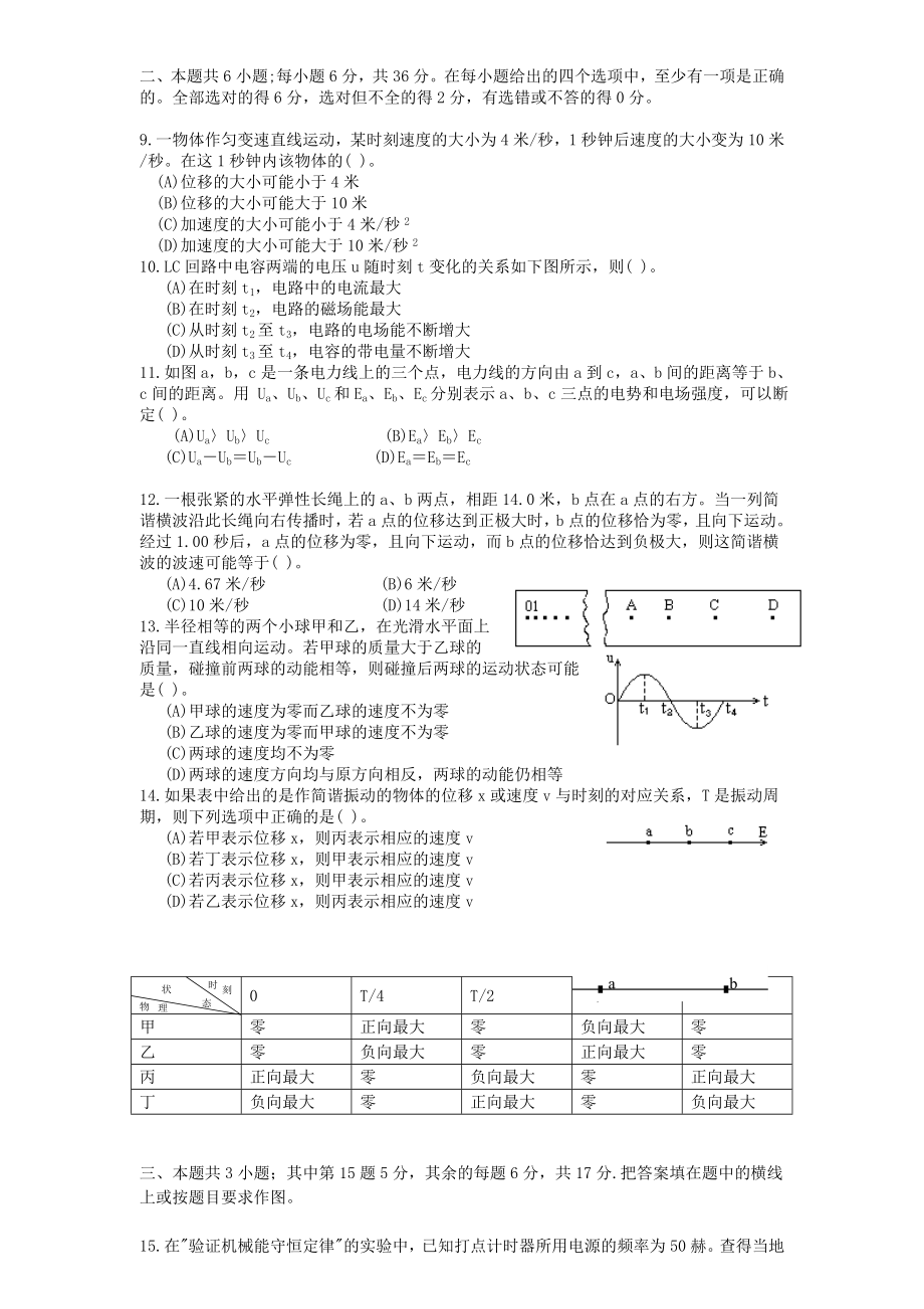 1996年北京高考物理真题及答案.doc_第2页