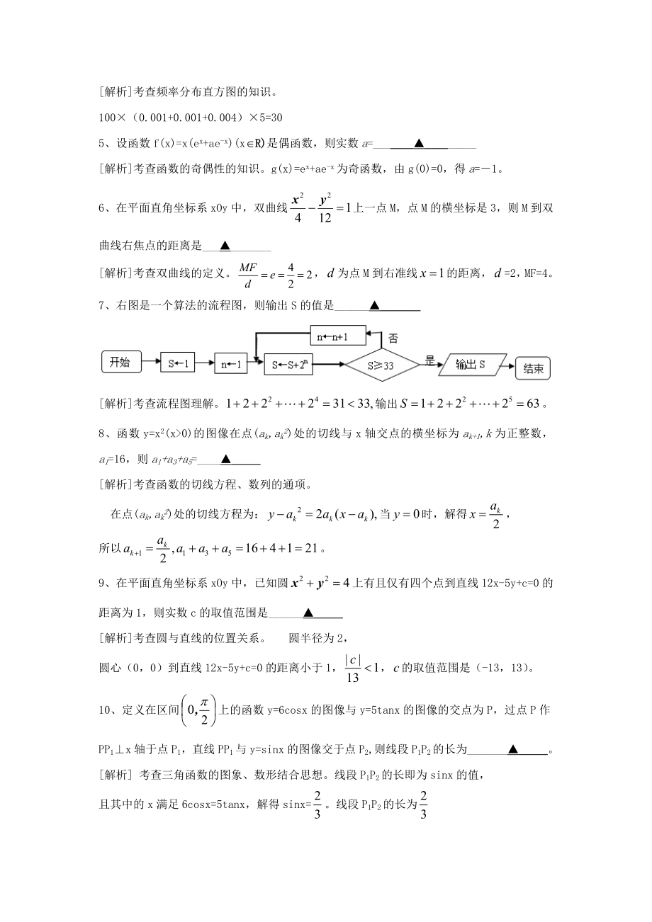 2010年高考数学真题（ 江苏自主命题）.doc_第2页