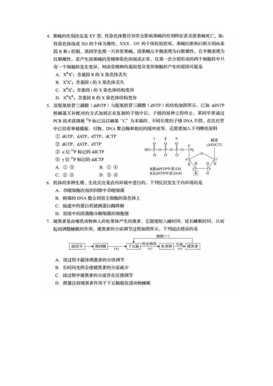 2020山东普通高中学业水平等级考试（模拟卷）生物试题.docx_第2页